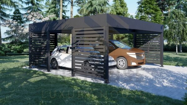 Dobbel Carport Belsay, 34 m²