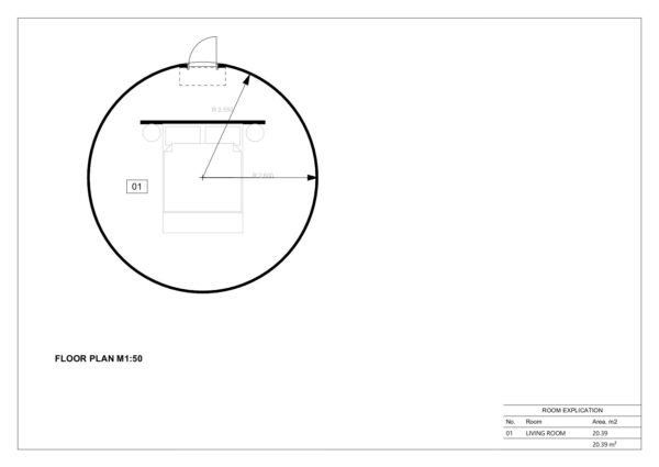 Geodesic Home Kit Rothbury, 20 m²