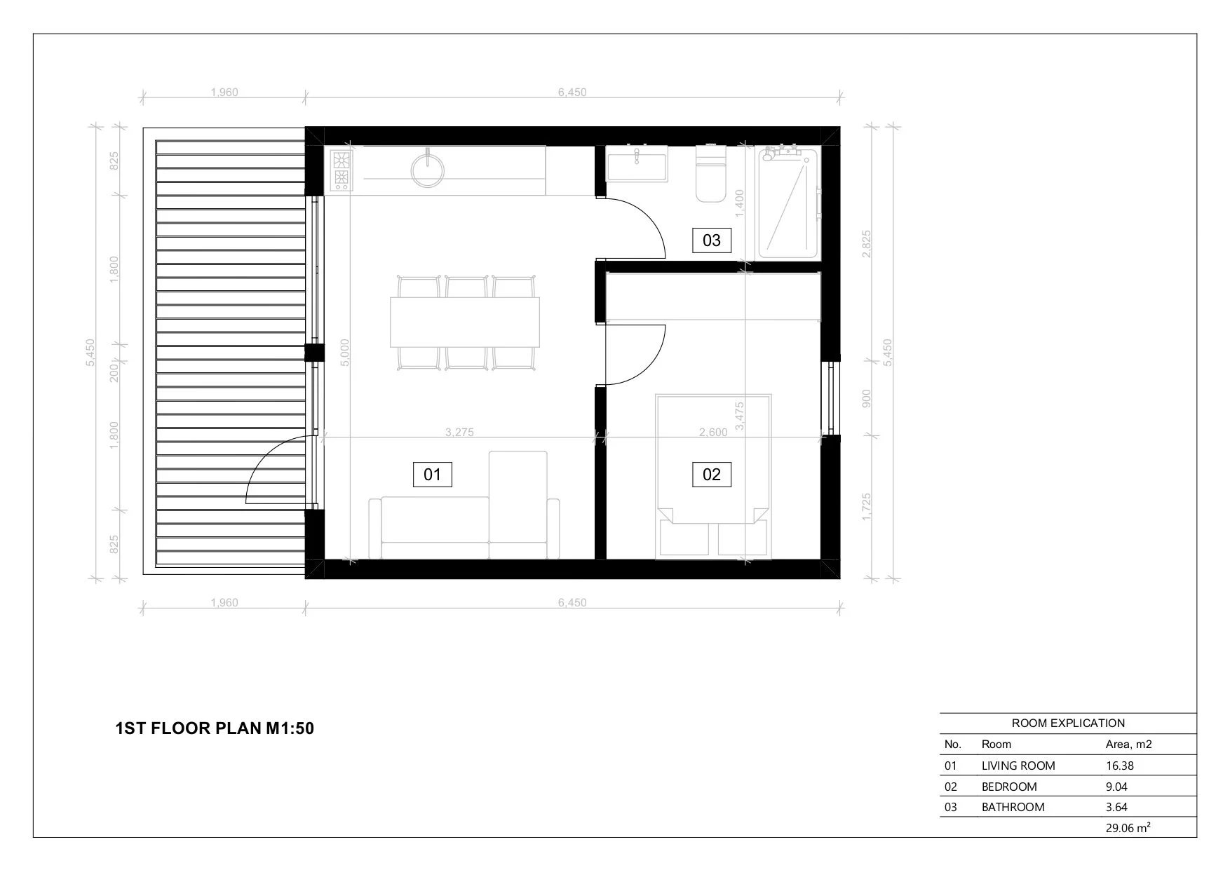 Isolert Anneks Manila, 29 m²