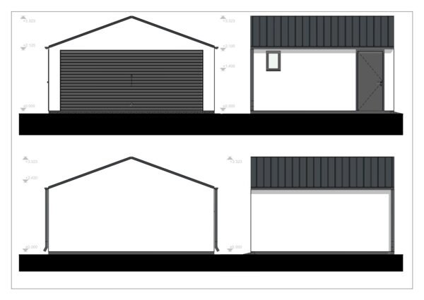 Isolert Dobbelgarasje Exeter, 28 m²