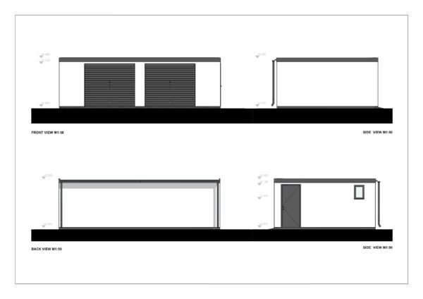Isolert Dobbelgarasje Marazion, 38 m²