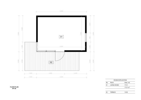 Mikrohus Caracas, 17 m²
