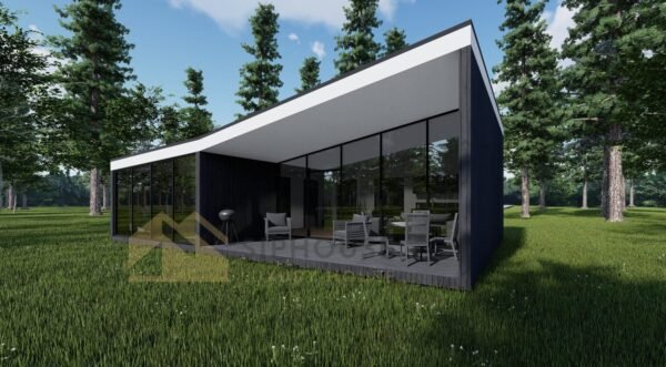 Moderne Ferdighytter Brasília, 80 m²