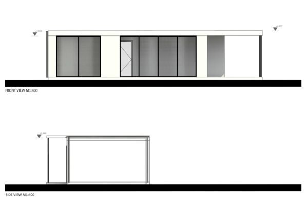 Moderne Ferdighytter Freetown, 60 m²