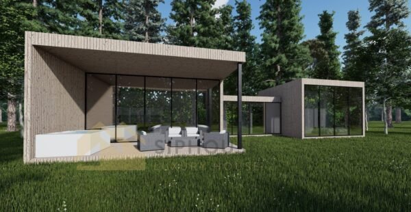 Moderne Ferdighytter Geneva, 119 m²