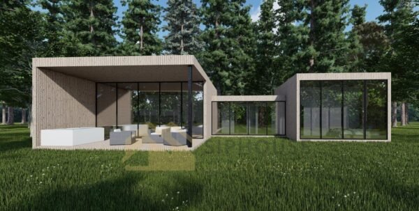 Moderne Ferdighytter Geneva, 119 m²