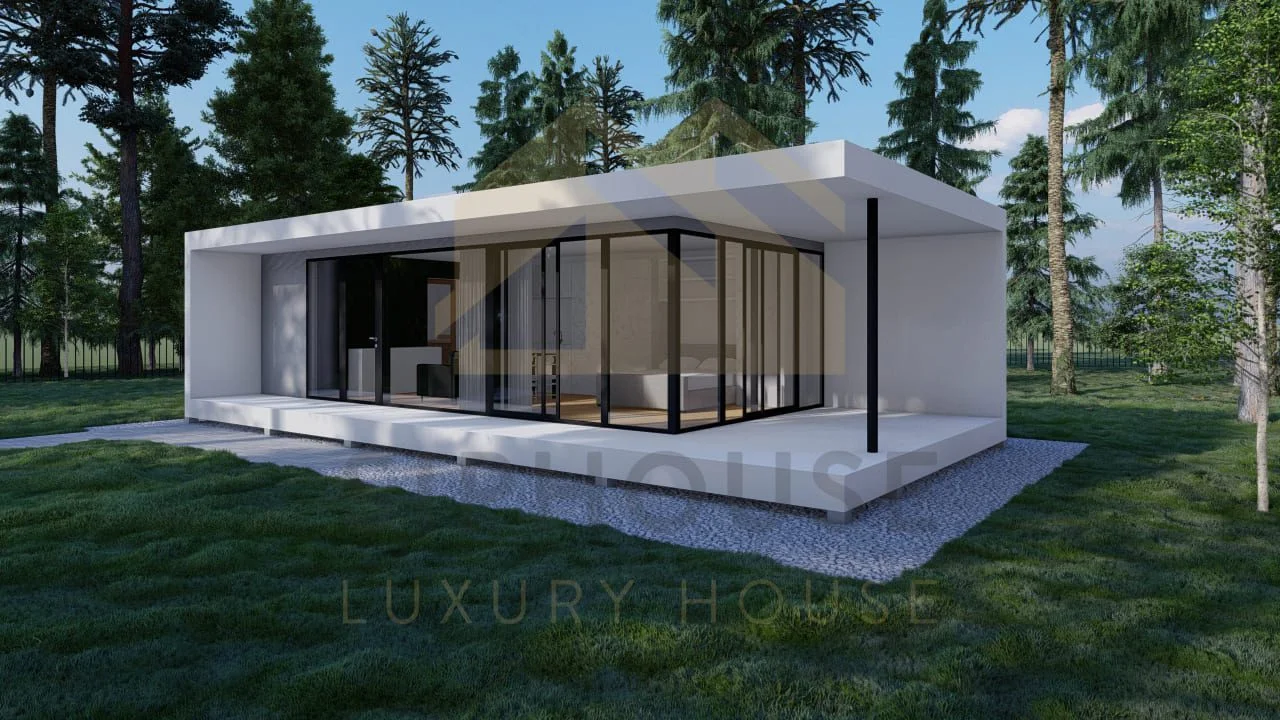 Moderne Ferdighytter Oxton, 54 m²