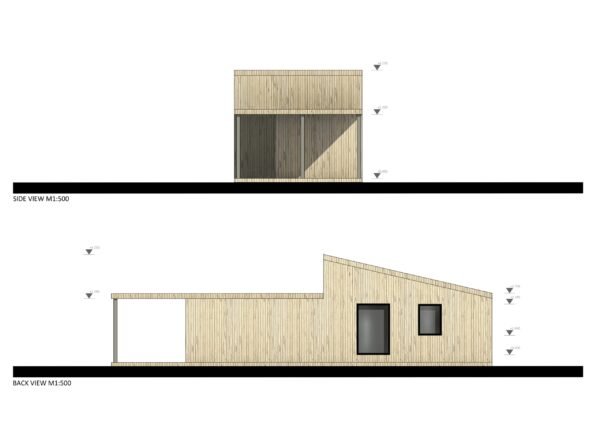 Moderne Ferdighytter Vilnius, 69 m²