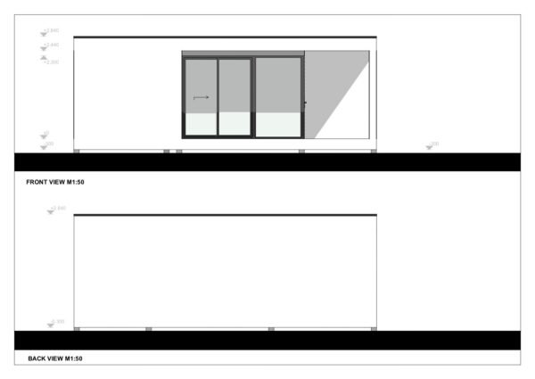 Moderne Ferdighytter Wooler, 56 m²
