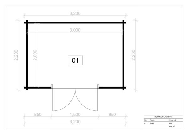Redskapsbod  Orton, 6 m²