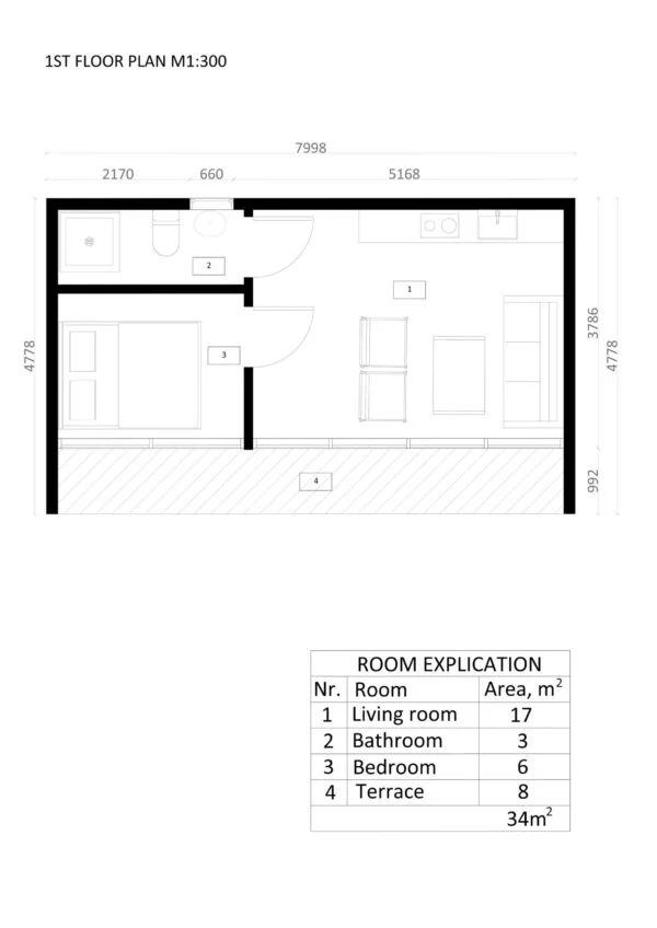 SIP Isolert Anneks Doha, 34 m²