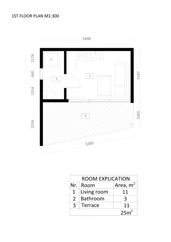 SIP Mikrohus Dakar, 25 m²