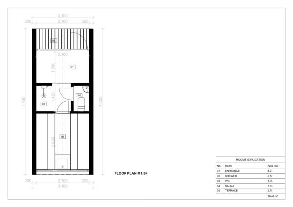 Badstue Oulu 23 m²