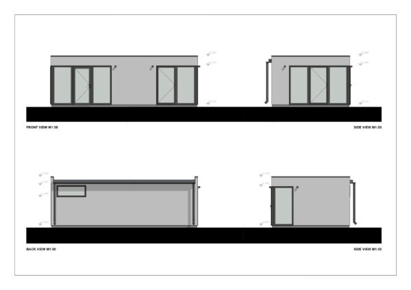 Moderne Ferdighytter Belize, 30 m²