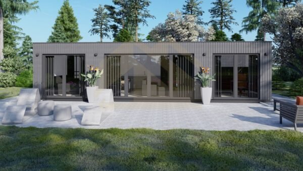 Moderne Ferdighytter Kiel, 47 m²