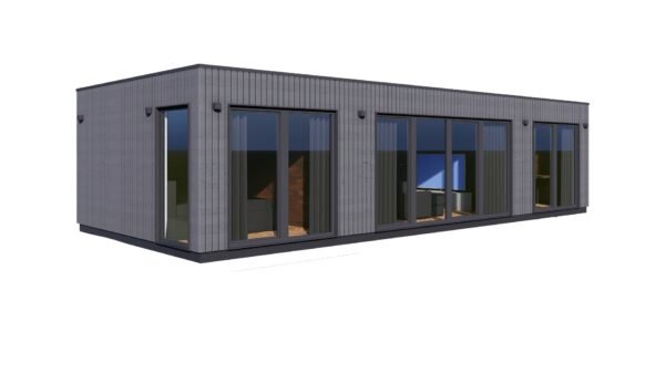 Moderne Ferdighytter Kiel, 47 m²