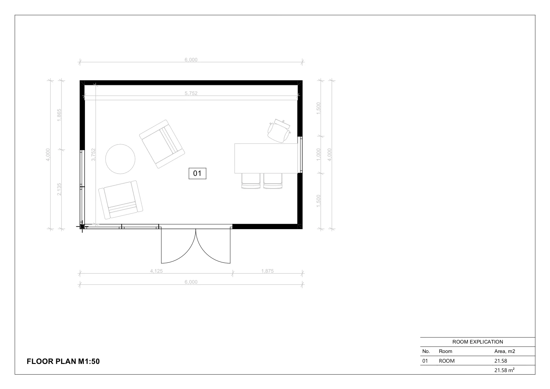 Moderne Ferdighytter Nasau, 24 m²