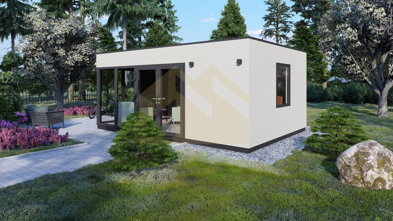 Moderne Ferdighytter Nasau, 24 m²