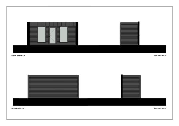 Isolert Modulhus Sangatte, 12 m²