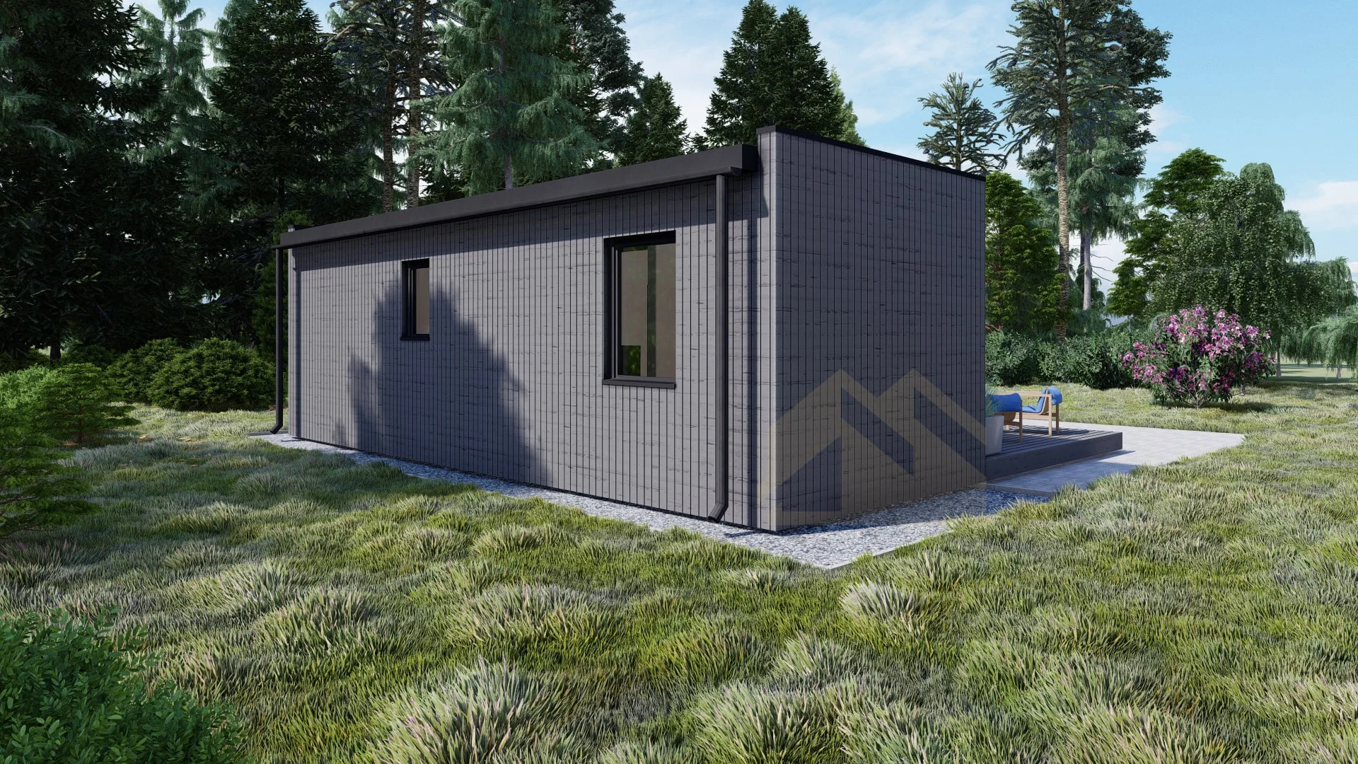 Liten Ferdighytter Tiberius, 45 m²